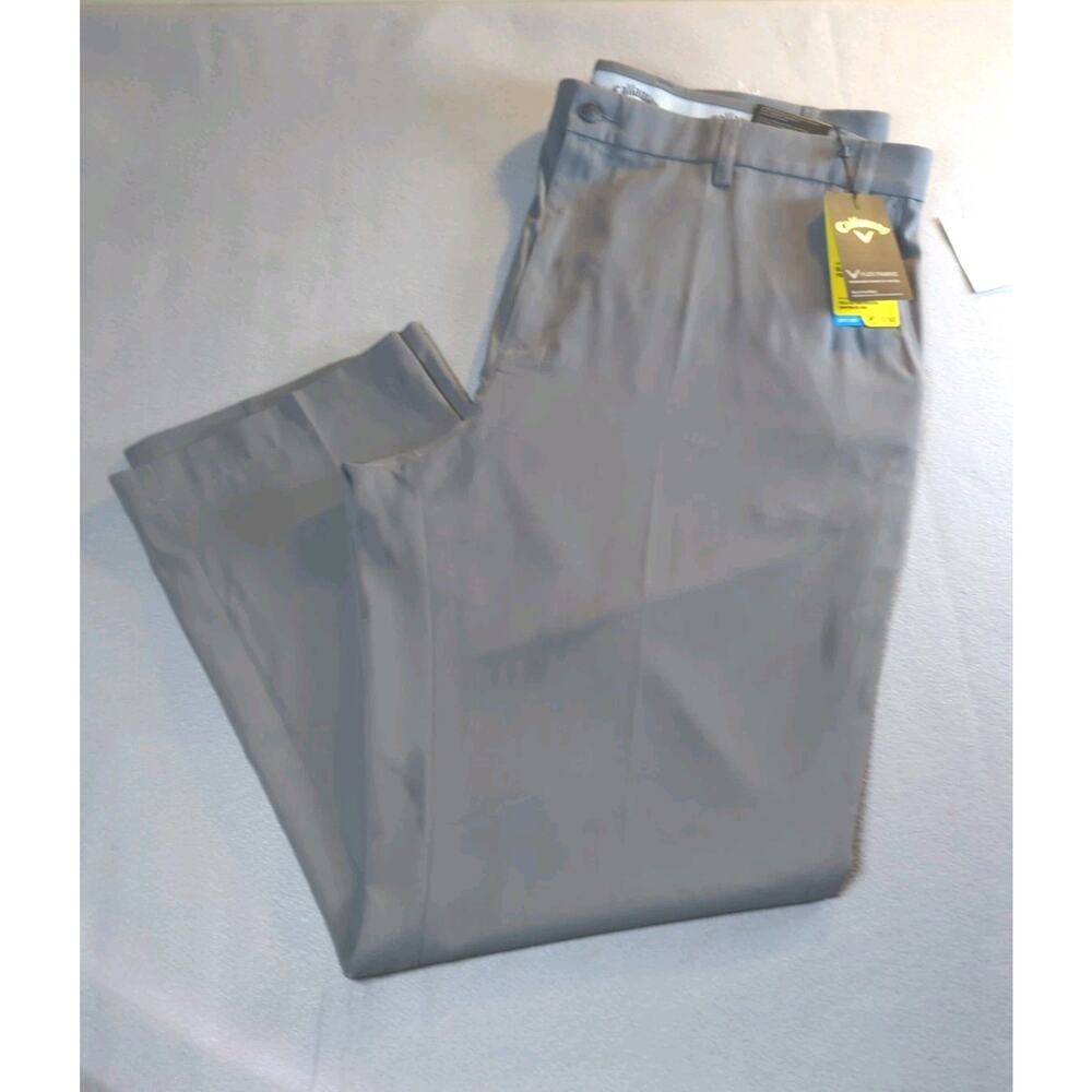 Callaway Men's Silver Lining Golf Pants , Gray Color Flex Fabric 46x30 NWT